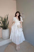 Summer V-neck Puff Sleeve Flounce Dresses